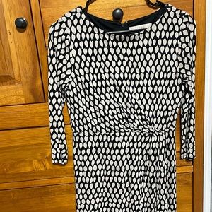 Petite Loft leaf print dress